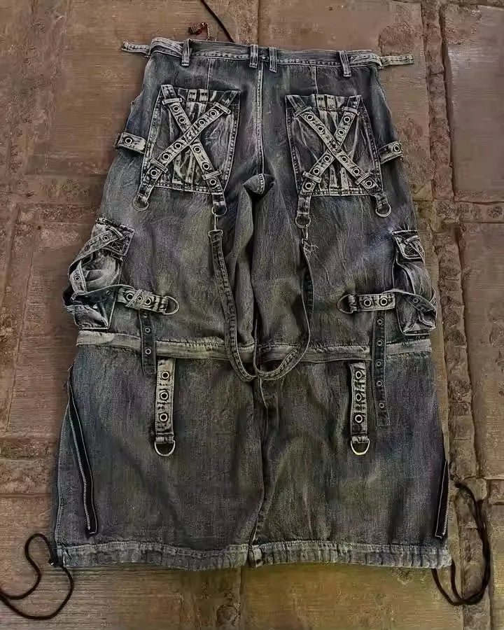 Tactical Workwear Jeans – Y2K Utility Meets Streetwear