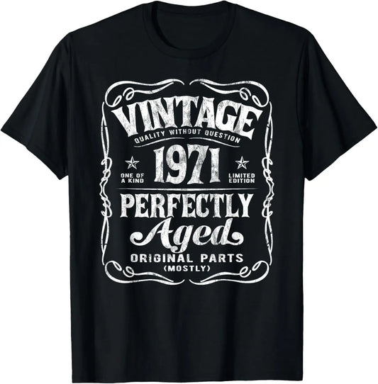 54th Birthday Tee 54 Years Old Vintage Legends Born in 1971 T-Shirt Print Original Design Gifts T Shirts Streetwear Camisas