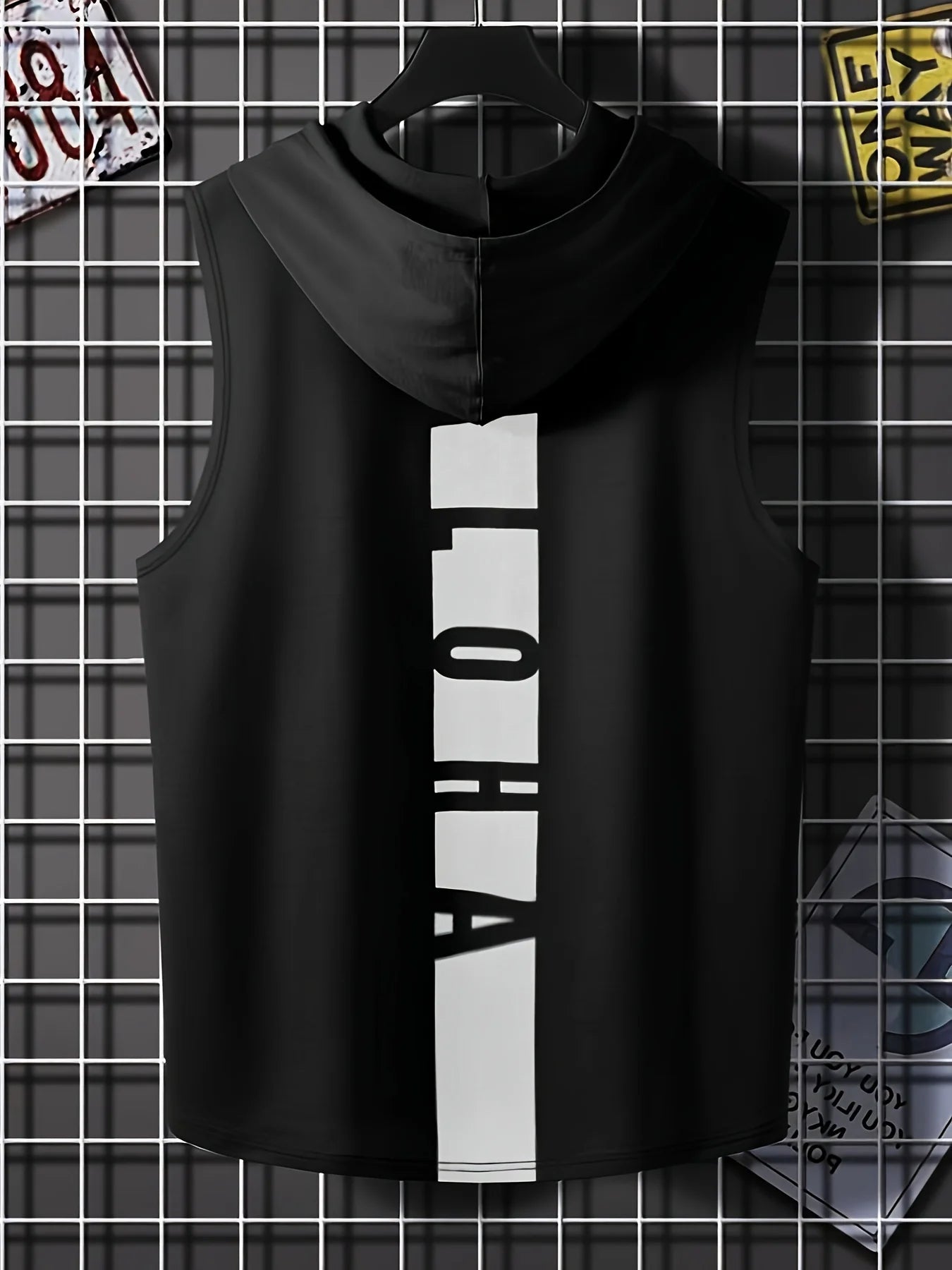 Men's Hooded Sports Vest T-shirt