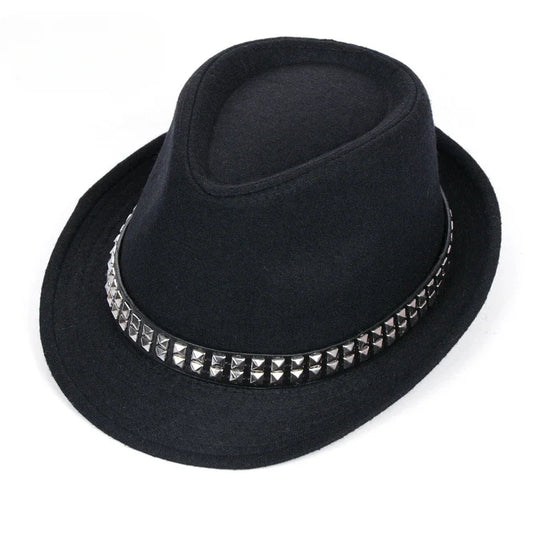 Men's Fedora Hat – Wool Blend Short Brim Cap