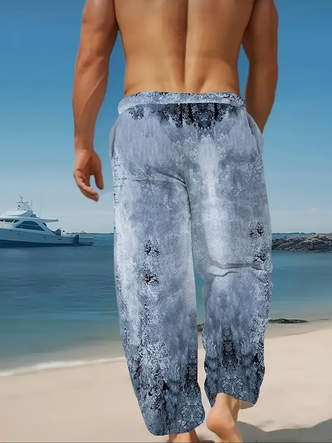 Men’s Striped Gradient Sweatpants – Modern Comfort Meets Urban Style
