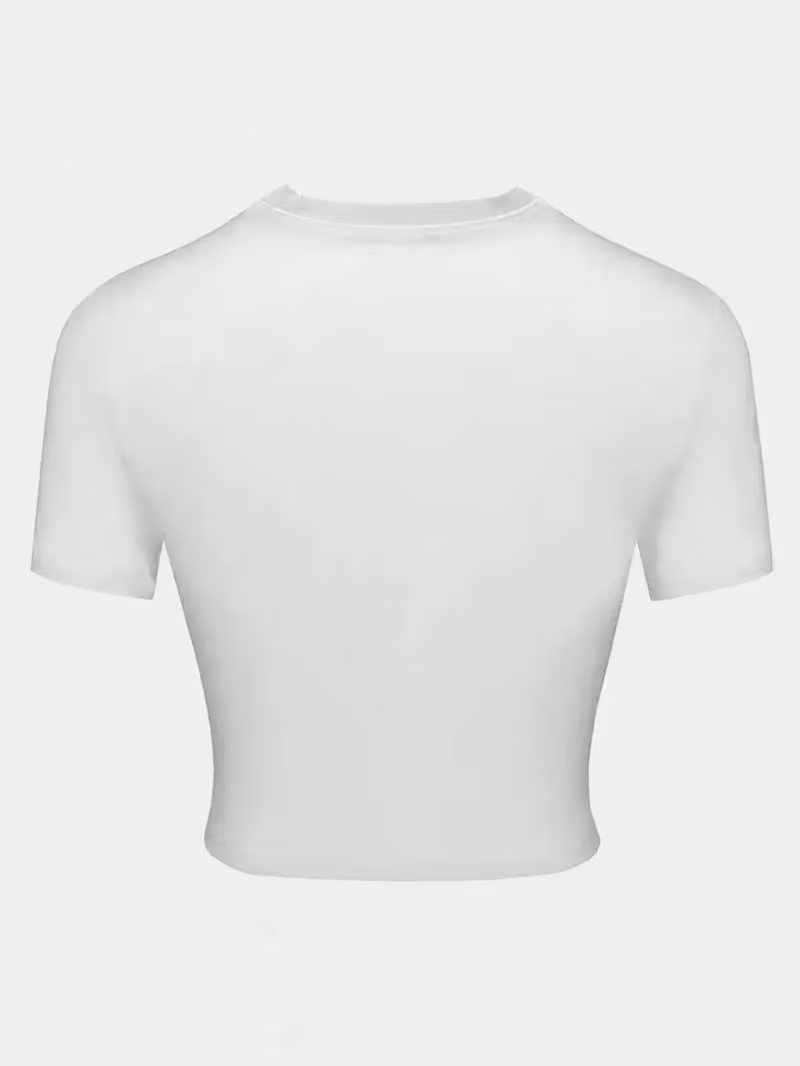 Women's Y2K Cropped T-Shirt | American Flag & USA Print | Slim Fit Flattering Style | Summer Fashion | College Must-Have | Perfect Holiday Gift
