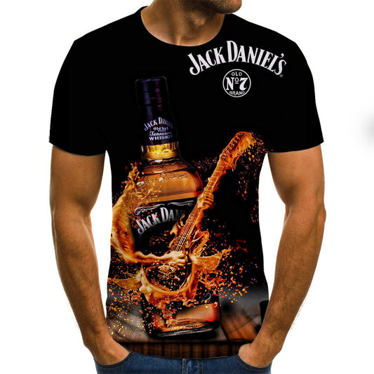 3D Skull Print T-Shirt – Unisex Gothic Streetwear Tee