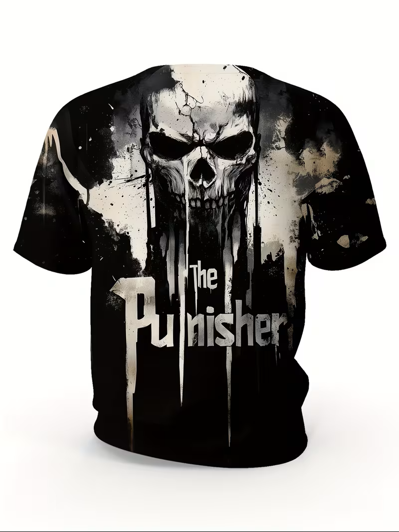 Men’s Skull Print T-Shirt – Edgy Style Meets Modern Comfort