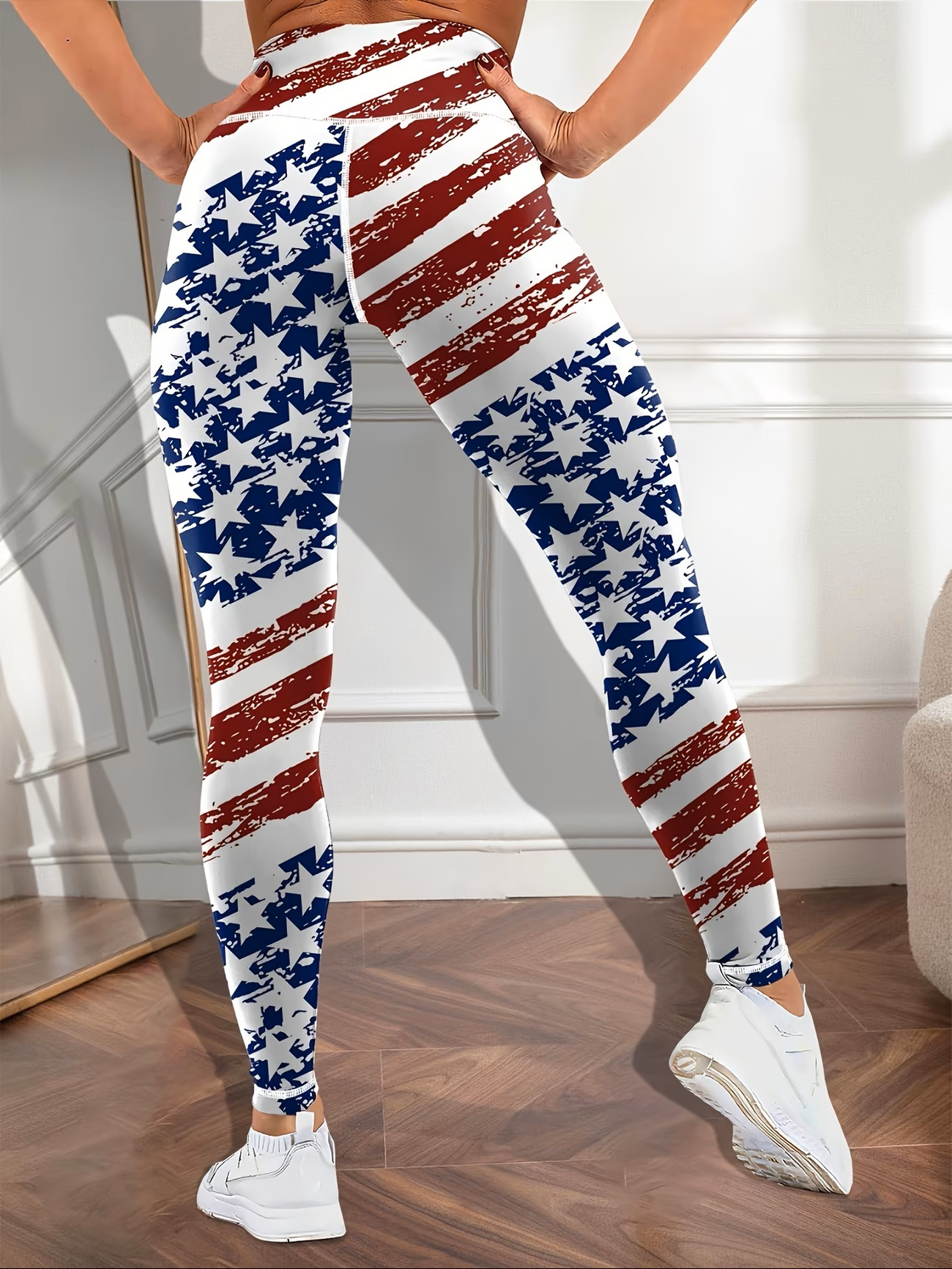 American Flag Yoga Leggings – Patriotic Performance Wear