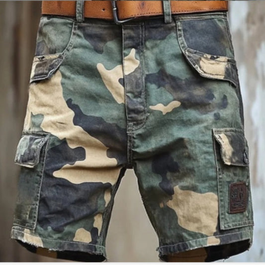 Men's Retro Printed Shorts