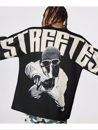 STREETES Longsleeve – Black Graphic