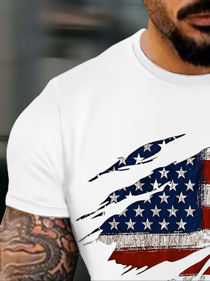 3D American Flag Print Tee – Iconic Style Meets High Performance