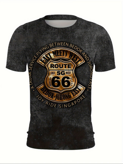 Retro Route 66 Tee – Embrace the Spirit of the Open Road