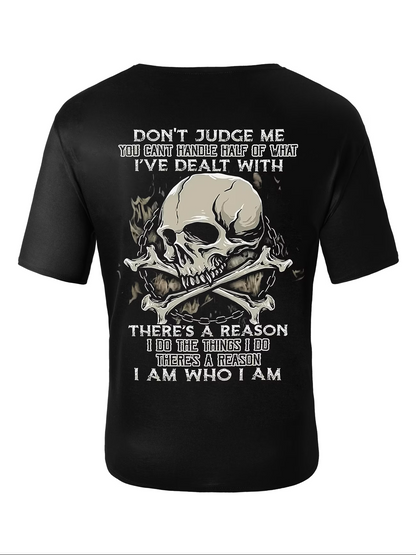 Men’s 3D Skull Graphic Tee – Bold Streetwear for the Summer
