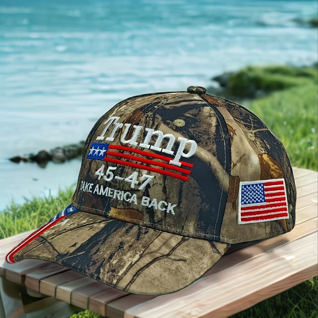 Trump 45-47 Camo Edition Cap – Take America Back