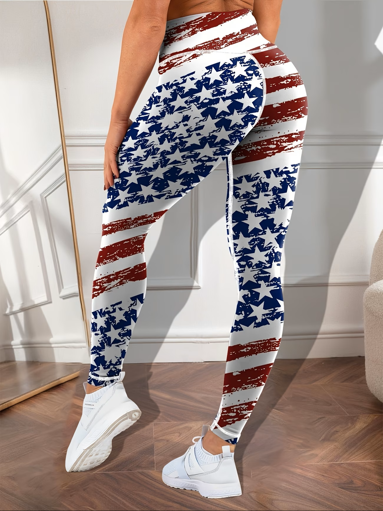 American Flag Yoga Leggings – Patriotic Performance Wear