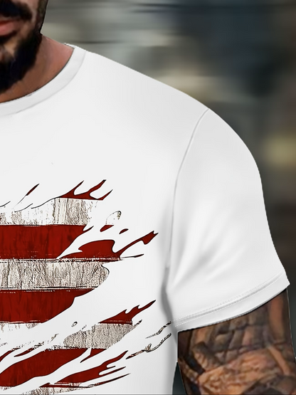3D American Flag Print Tee – Iconic Style Meets High Performance