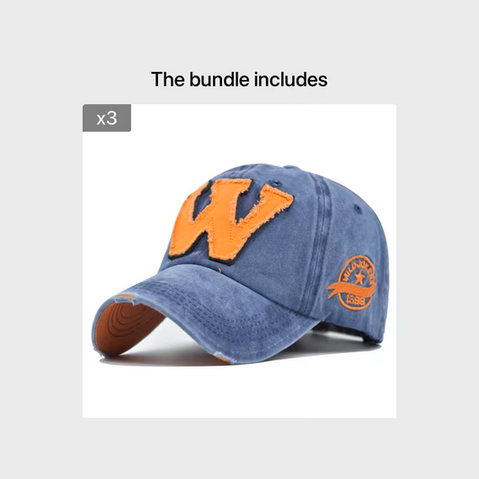 Washed 3D Embroidered Cap – Vintage Style Meets Modern Detail