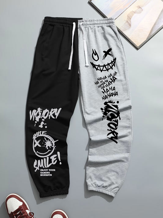 New Trendy Men's Color Block Long Pants – Stylish, Breathable & Comfortable Hip-Hop Rock Streetwear Trousers