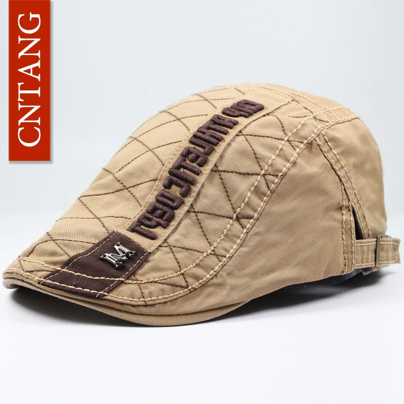Vintage Plaid Beret Flat Cap – Timeless Retro Sophistication