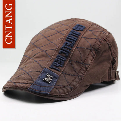 Vintage Plaid Beret Flat Cap – Timeless Retro Sophistication