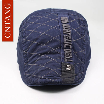 Vintage Plaid Beret Flat Cap – Timeless Retro Sophistication