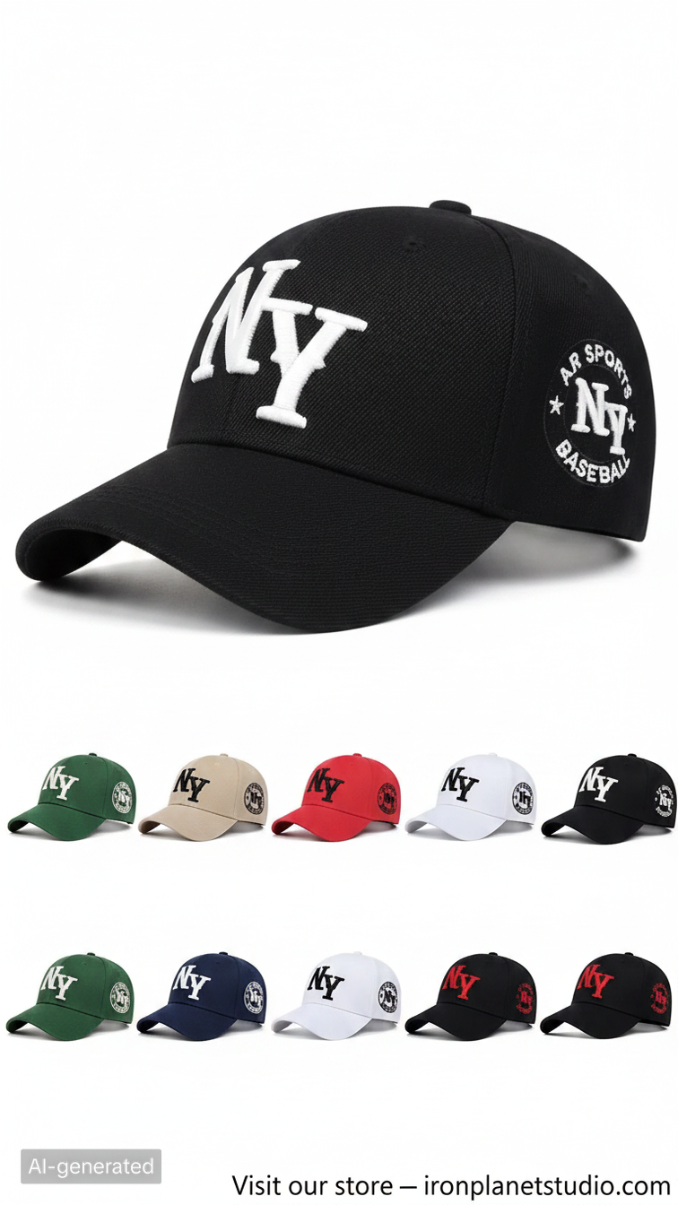 Fashion Letter Embroidery Hip Hop Hats Outdoor Adjustable Casual Baseball Caps Sunscreen Hat