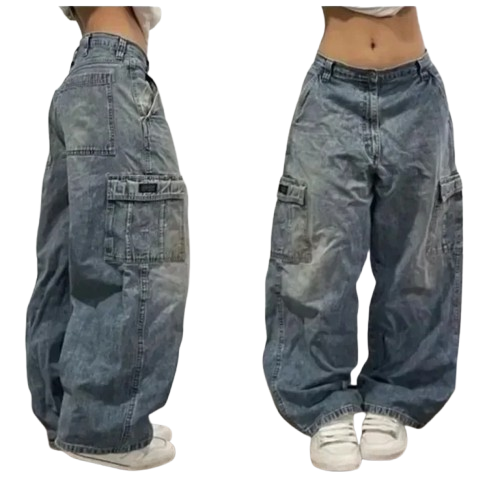 Streetwear New Fashion Oversized Print Baggy Jeans Y2K Harajuku Hip-hop Vintage Pop Gothic High Waist Wide-leg Pants Trousers