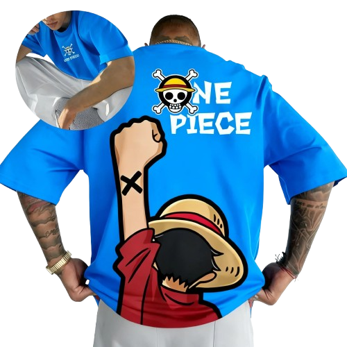 One Piece Luffy T-Shirt 2026 — Anime Oversized Tee | Summer Streetwear Iironplanetstudio