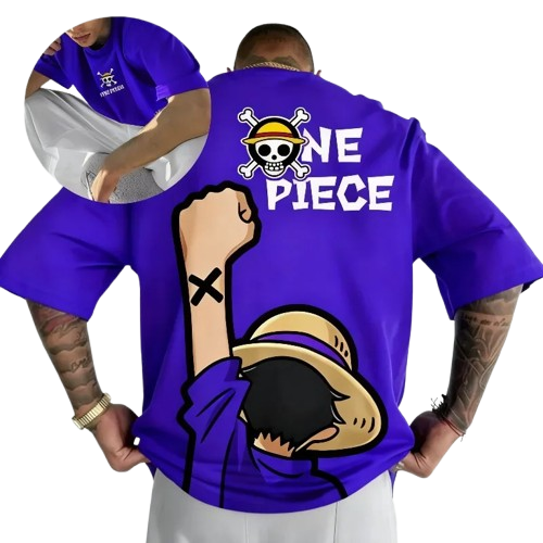 One Piece Luffy T-Shirt 2026 — Anime Oversized Tee | Summer Streetwear Iironplanetstudio