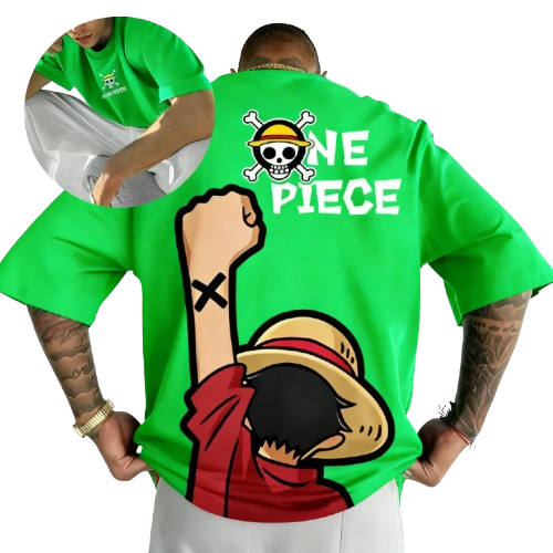 One Piece Luffy T-Shirt 2026 — Anime Oversized Tee | Summer Streetwear Iironplanetstudio