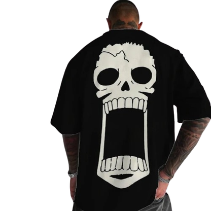 Screaming Skull Oversized T-Shirt | Streetwear Graphic Tee