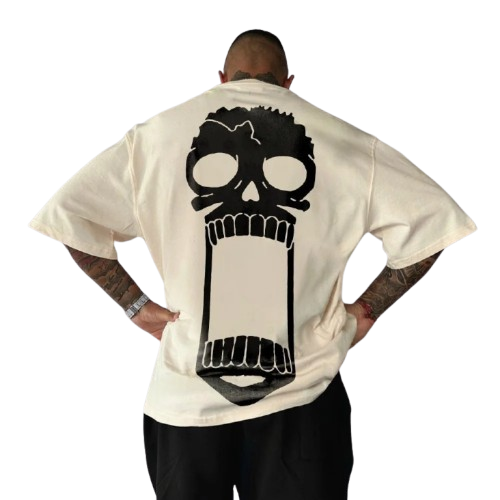 Screaming Skull Oversized T-Shirt | Streetwear Graphic Tee