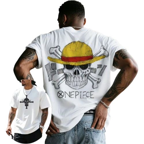 One Piece Skull T-Shirt | Anime Streetwear Graphic Tee