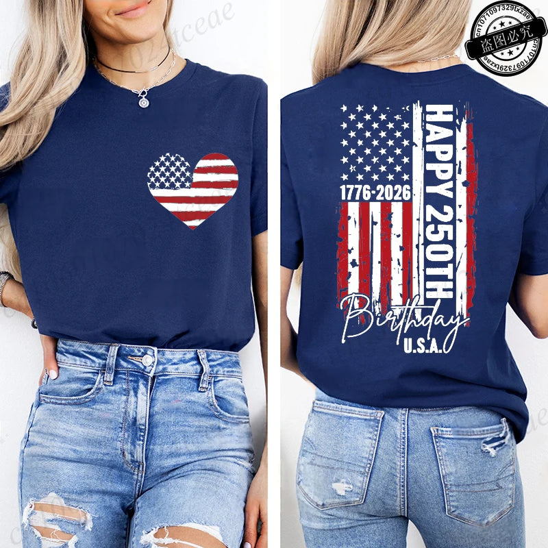 Women’s USA 250th Anniversary Tee – Commemorating 250 Years of Liberty