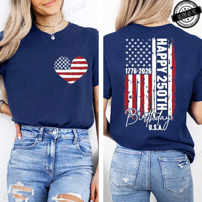 Women’s USA 250th Anniversary Tee – Commemorating 250 Years of Liberty