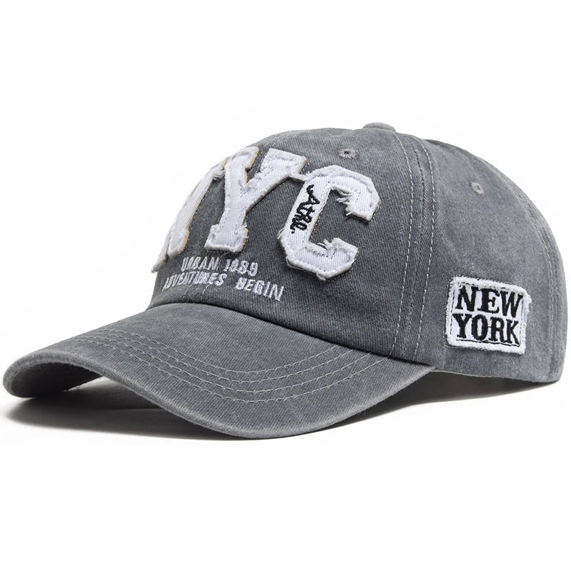 Cap NYC Vintage Baseball Unisex Cotton Snapback Adjustable Men Women Hat
