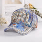 Rhinestone Shiny Baseball Cap – Glamour Meets Street Style
