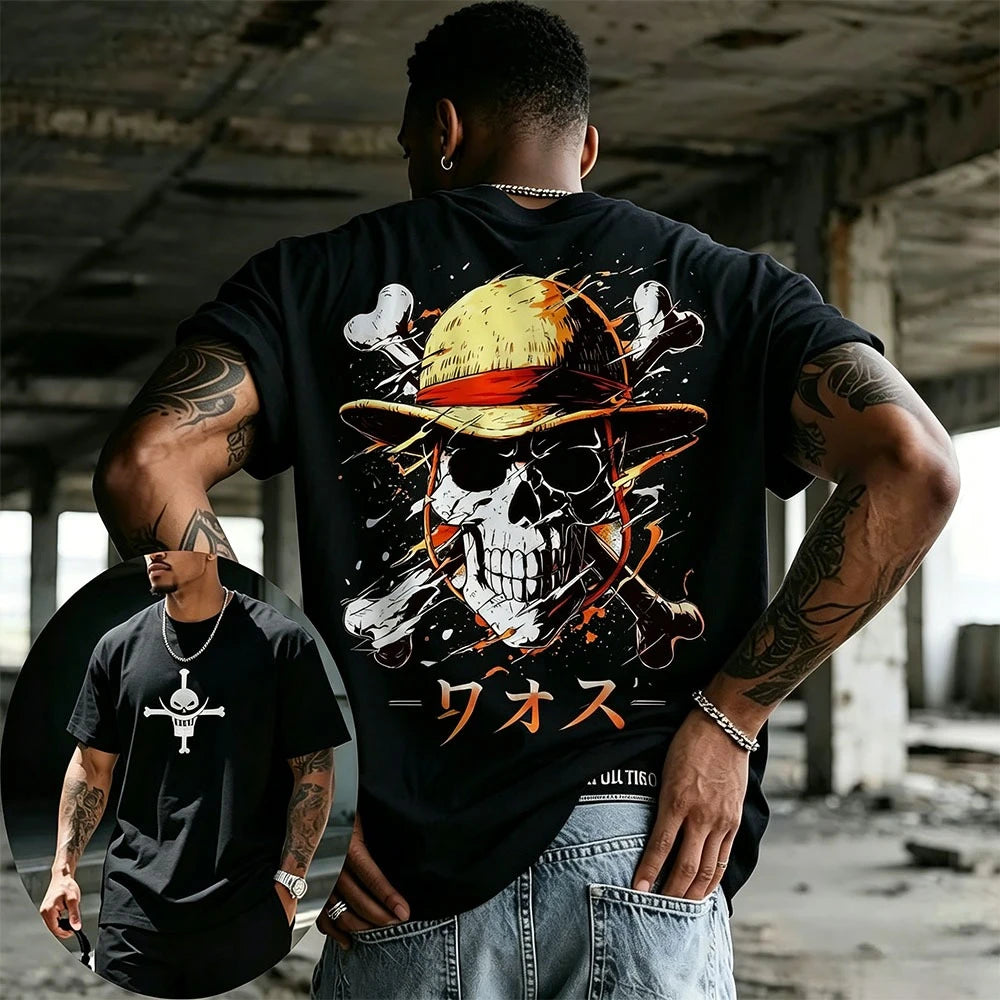 One Piece Skull T-Shirt | Anime Streetwear Graphic Tee