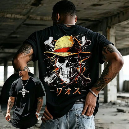 One Piece Skull T-Shirt | Anime Streetwear Graphic Tee
