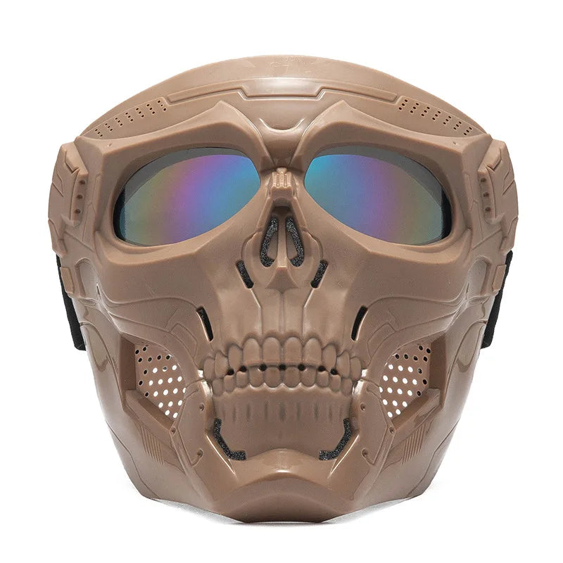 Tactical Skull Skeleton Mask – Full Face Protection with Integrated Goggles