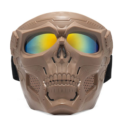 Tactical Skull Skeleton Mask – Full Face Protection with Integrated Goggles