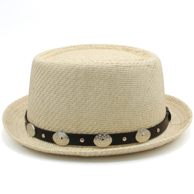 Classic Pork Pie Straw Hat – Timeless Style Meets Summer Comfort