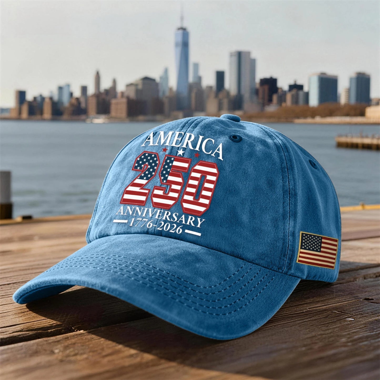 America 250th Anniversary Vintage Baseball Cap – Commemorate History
