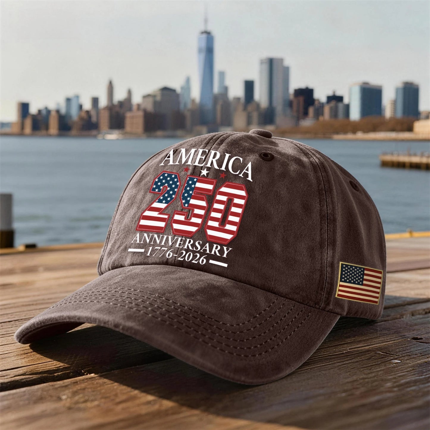 America 250th Anniversary Vintage Baseball Cap – Commemorate History