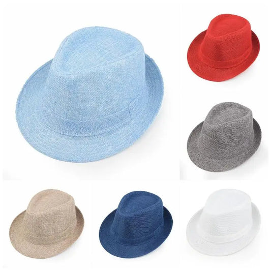Classic Linen Fedora Jazz Hat – Elevate Your Summer Style