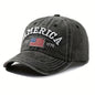 Vintage USA Flag Distressed Baseball Cap – Classic Laid-Back Style