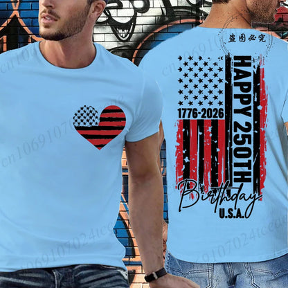 USA 250th Birthday Graphic Tee – A Historic Celebration