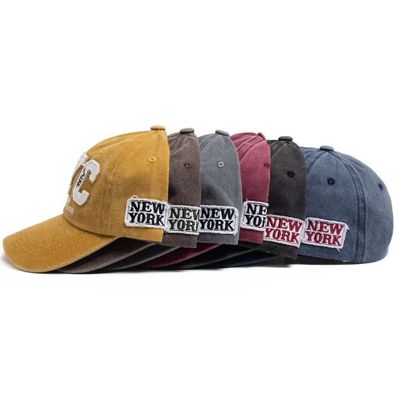 Cap NYC Vintage Baseball Unisex Cotton Snapback Adjustable Men Women Hat