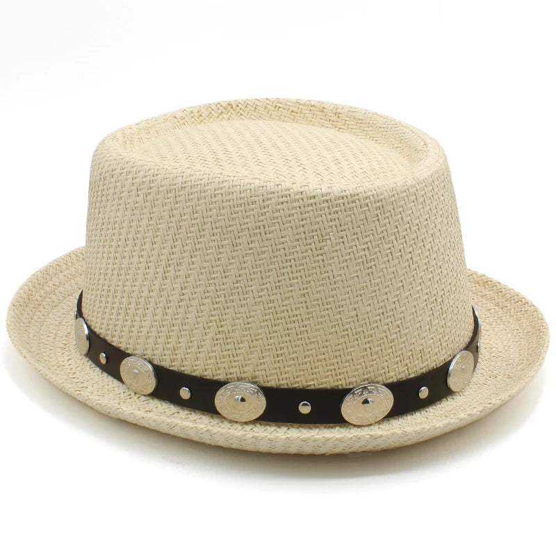 Classic Pork Pie Straw Hat – Timeless Style Meets Summer Comfort