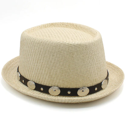 Classic Pork Pie Straw Hat – Timeless Style Meets Summer Comfort