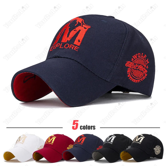 Wolf Totem Embroidery Baseball Cap – Unisex Cotton Adjustable Trucker Haat | Dad Ht for Men & Women