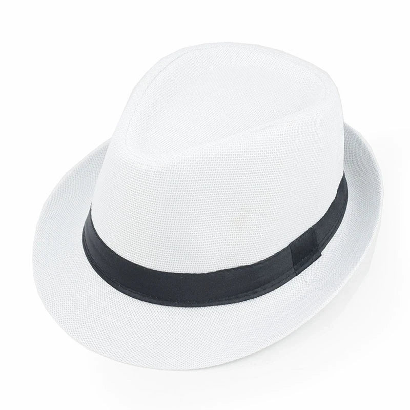 Classic Linen Fedora Jazz Hat – Elevate Your Summer Style