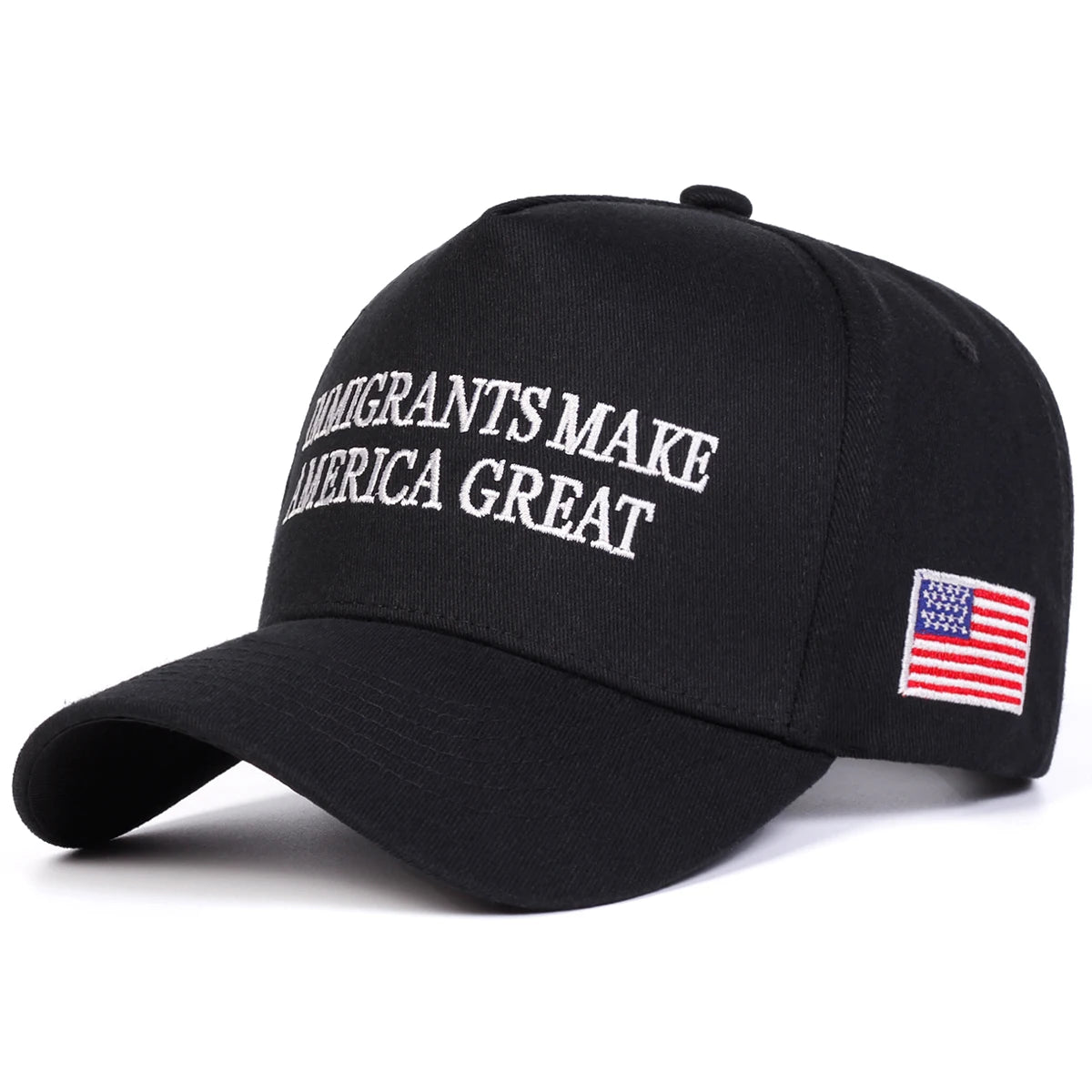 "IMMIGRANTS MAKE" Embroidered Cap – Bold Style & Versatile Comfort
